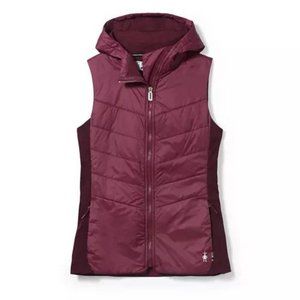 SMARTWOOL Women's Smartwool Smartloft Hooded Vest in Black Cherry,  Small